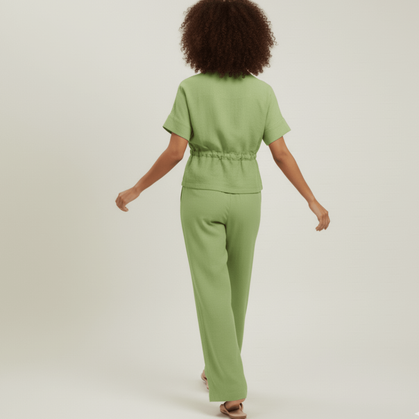 Modern Dynasty women’s pistachio green lounge set Luxe Lounge Set 1