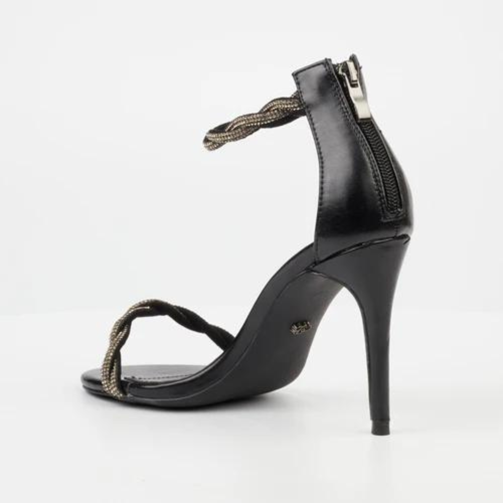 Jazz 9 - Black Open Toe Heel