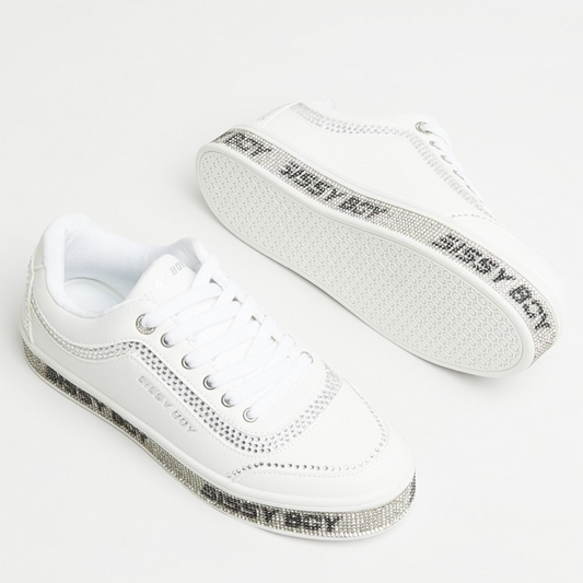Bling Sneaker With branded Outsole