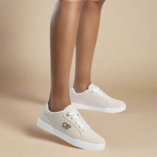 Sissy Boy Lace Up Sneaker In Stone