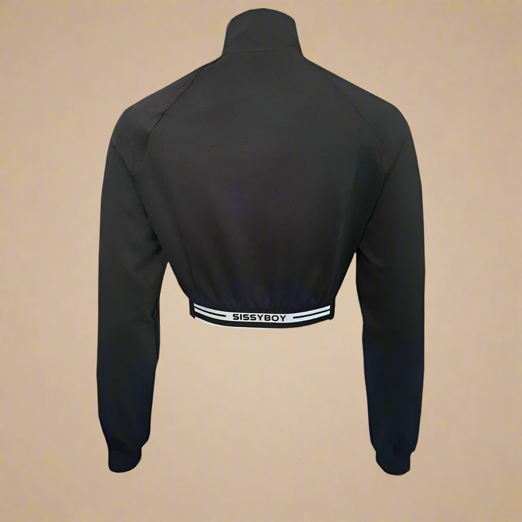 Champions - Sporty Cropped Jacket And Track Pant - Black