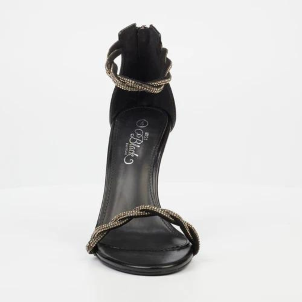 Jazz 9 - Black Open Toe Heel