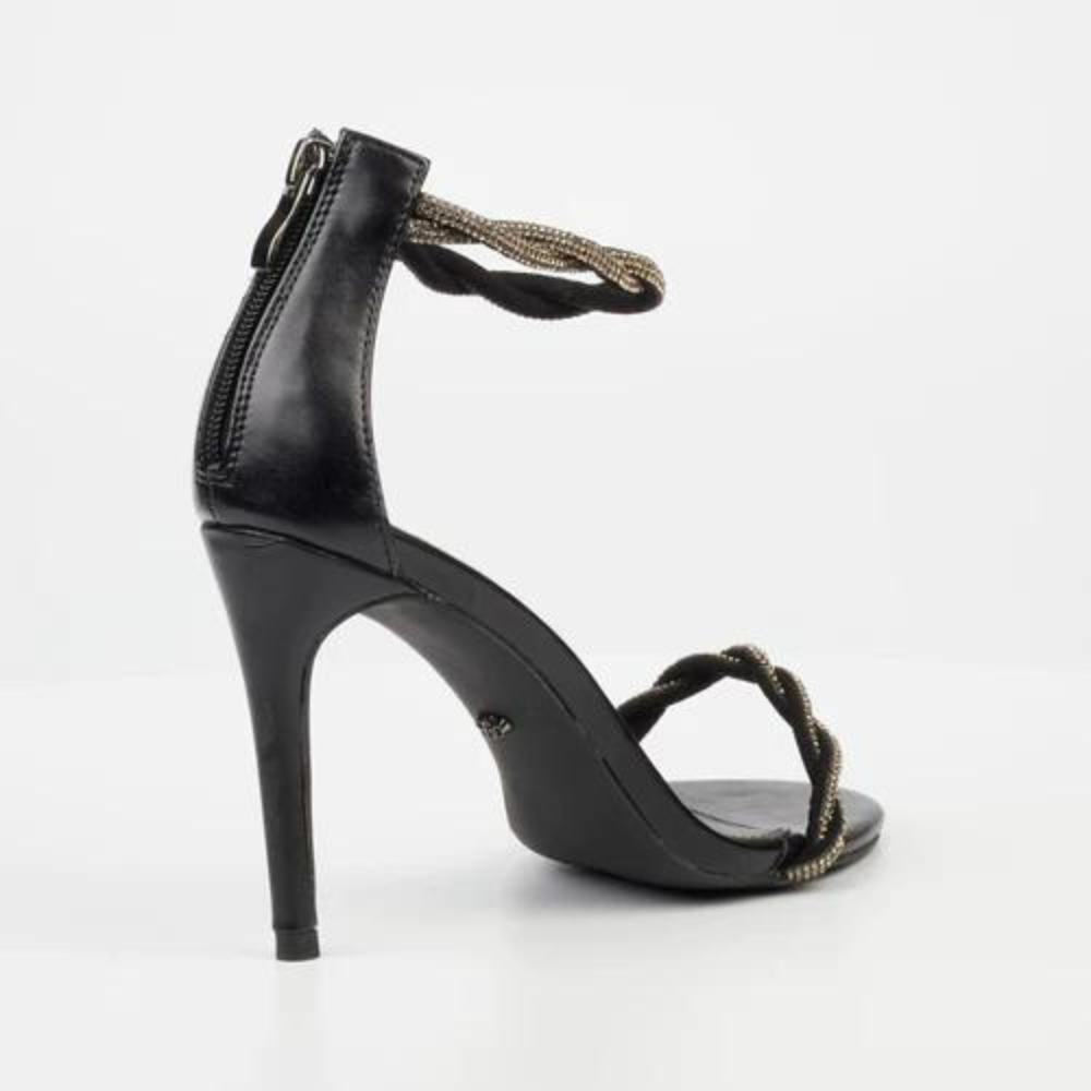 Jazz 9 - Black Open Toe Heel