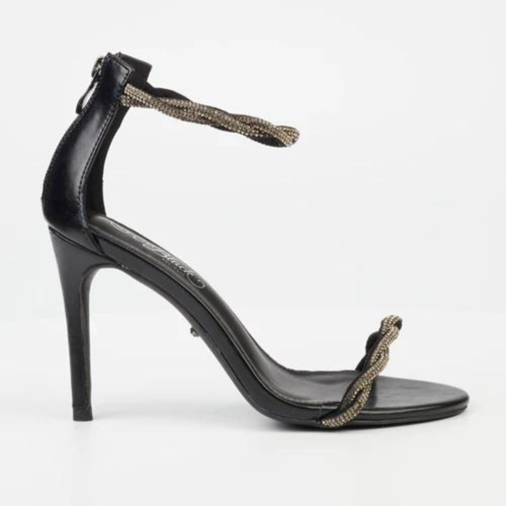 Jazz 9 - Black Open Toe Heel