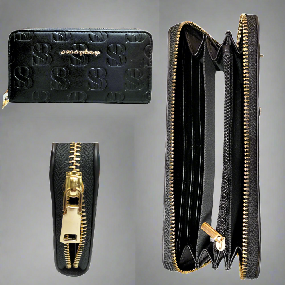Sissy Boy Embossed Purse - Black