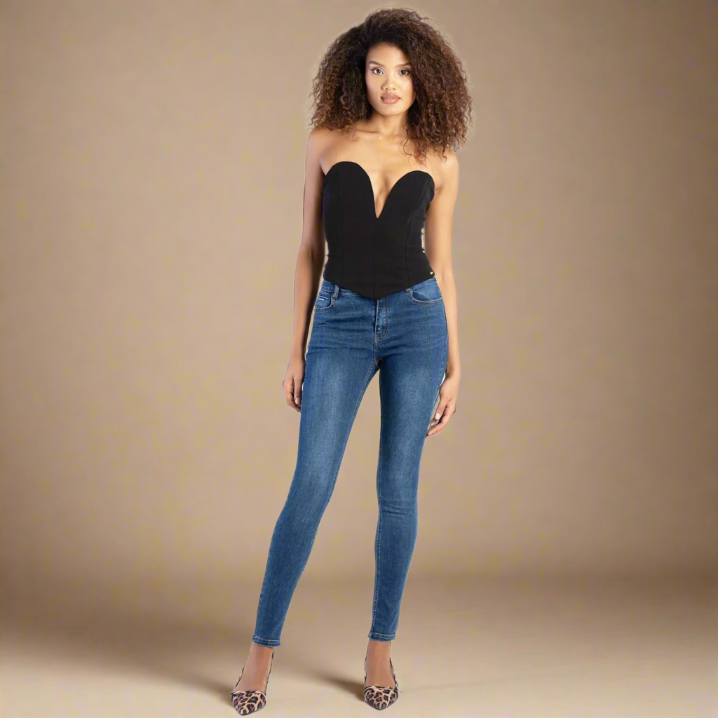 Charlotte - Medium Blue Skinny Jeans