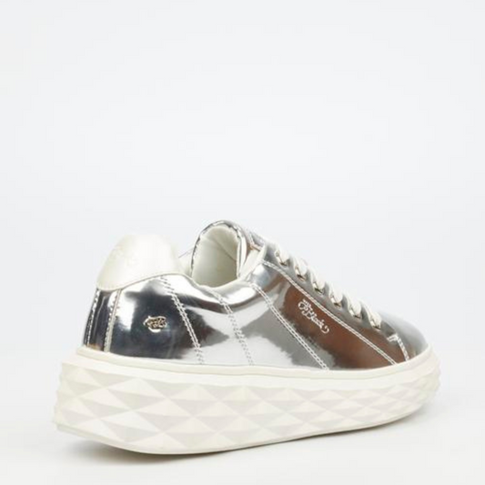 Choo 1 - Silver Chunky Miss Black Sneaker