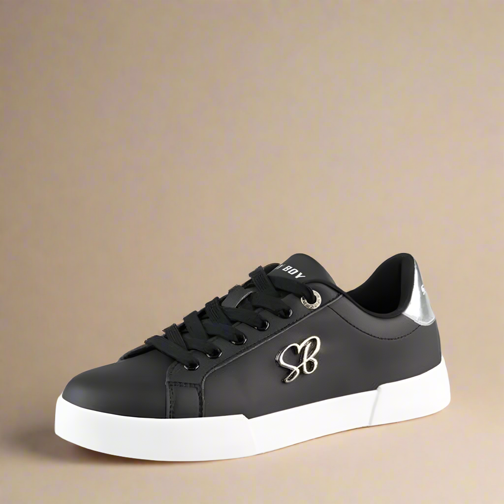 Black Sissy Boy Lace up Sneaker |Arrival
