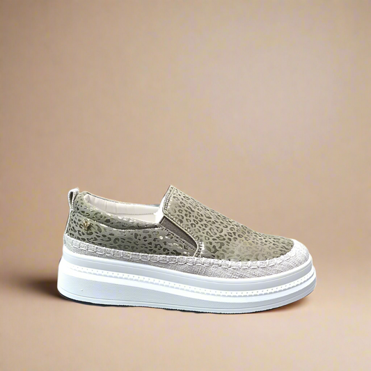 Senhora 13 - Taupe Platform Sneaker