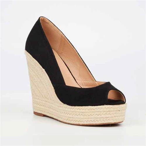 Moniker 5 - Espadrille wedge Peep Toe