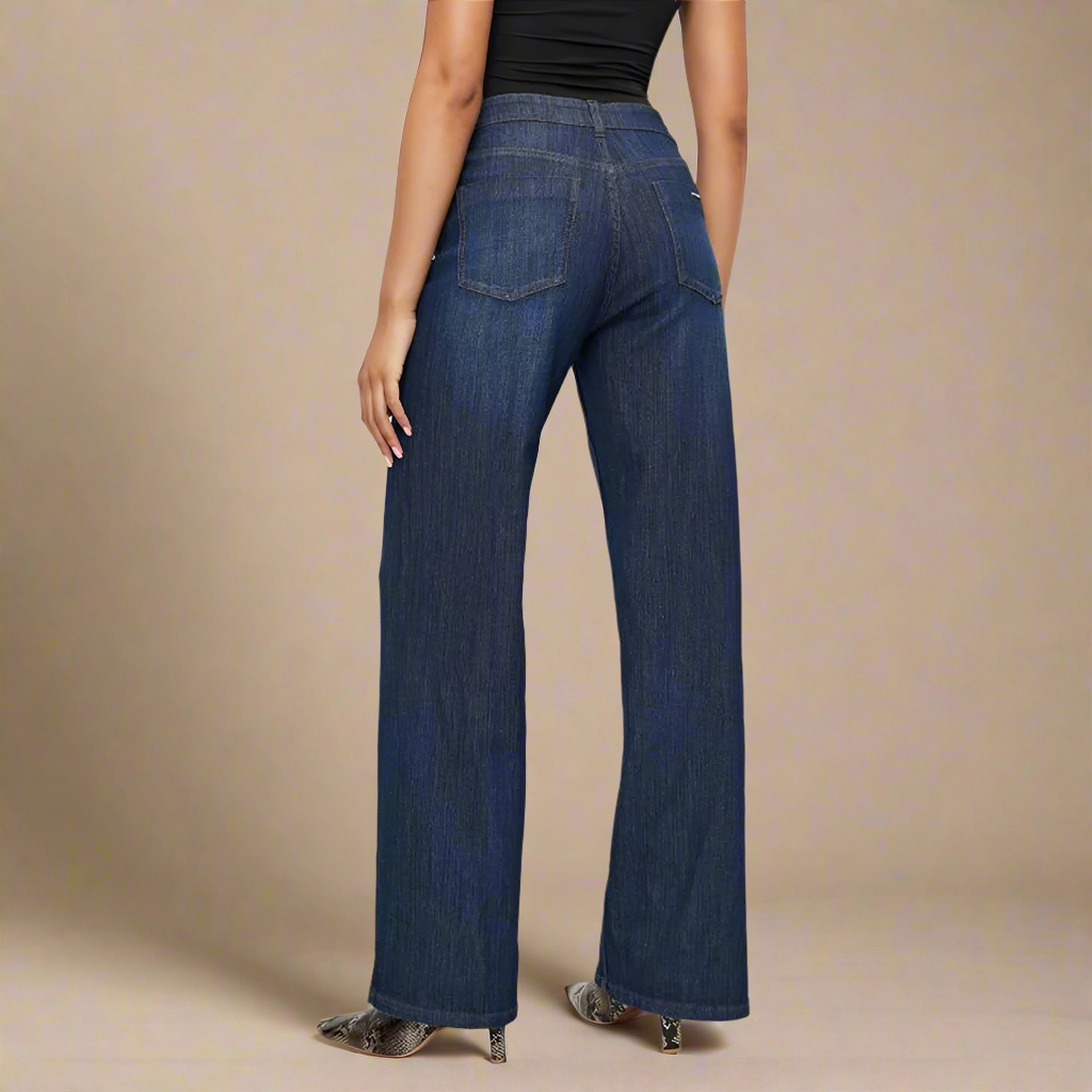 Stylish and trendy Sissy Boy Sophia jeans featuring wide leg and high rise design