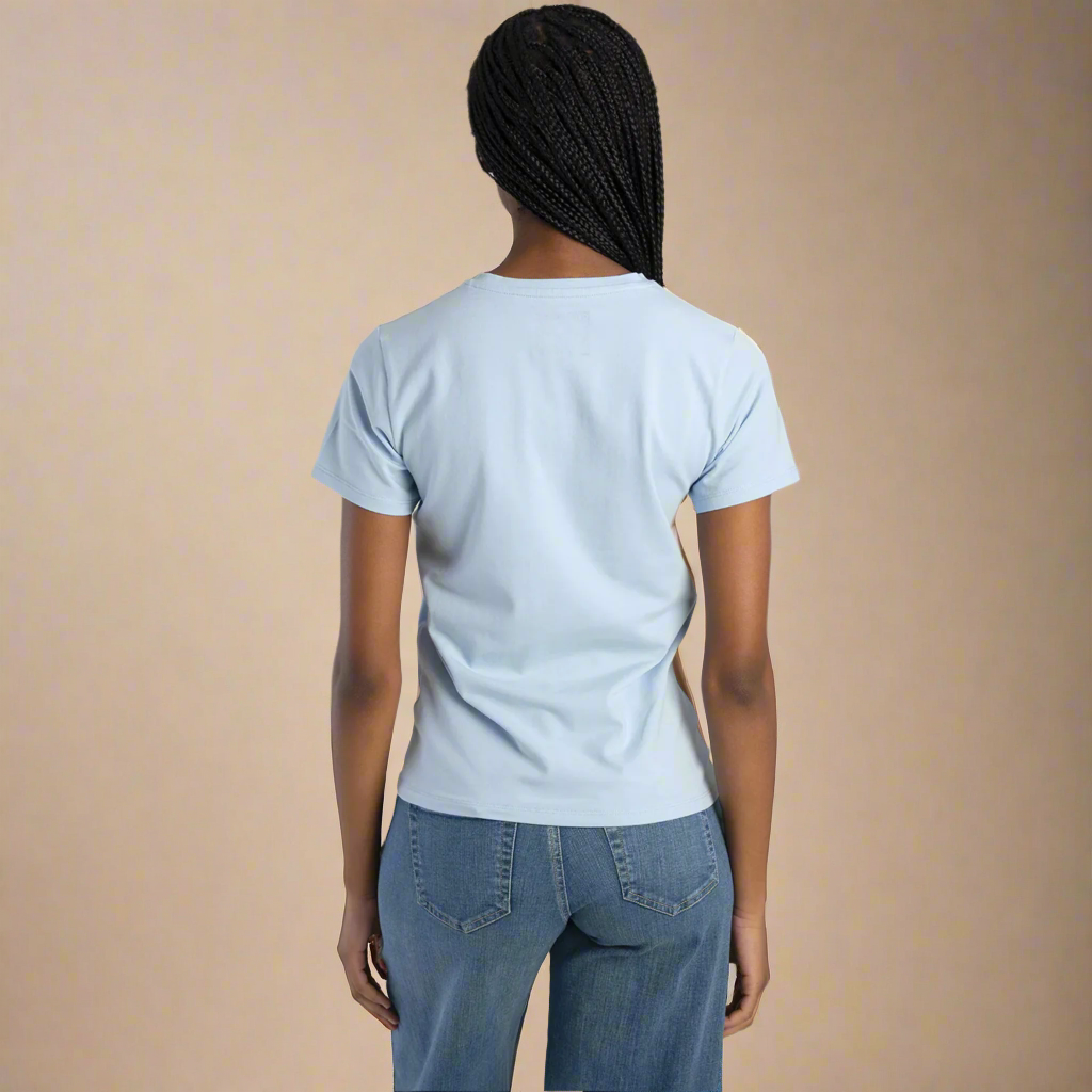 Pefect Together - Blue Regular Fit Logo Tee