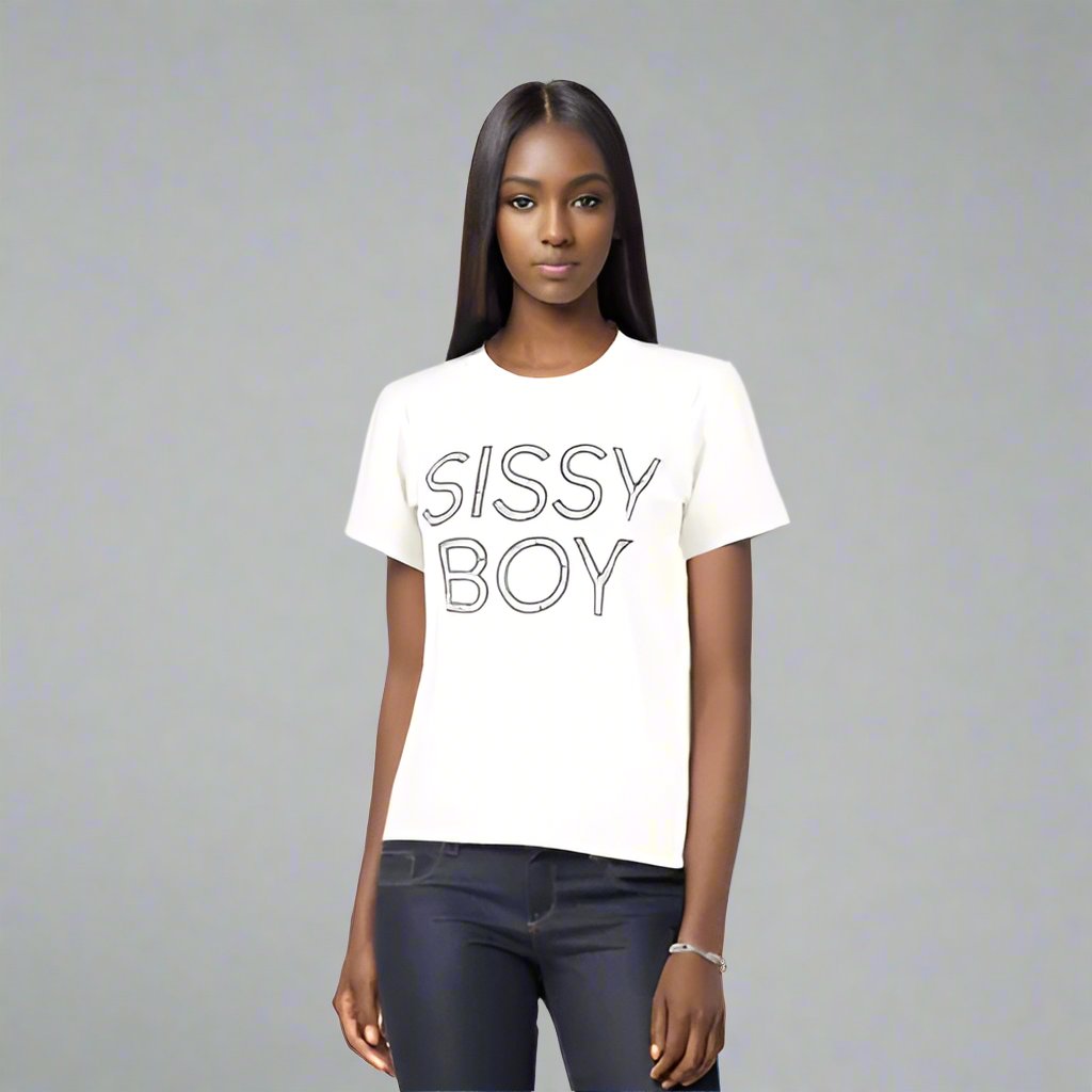 Izzie - White Multi Technique Tee