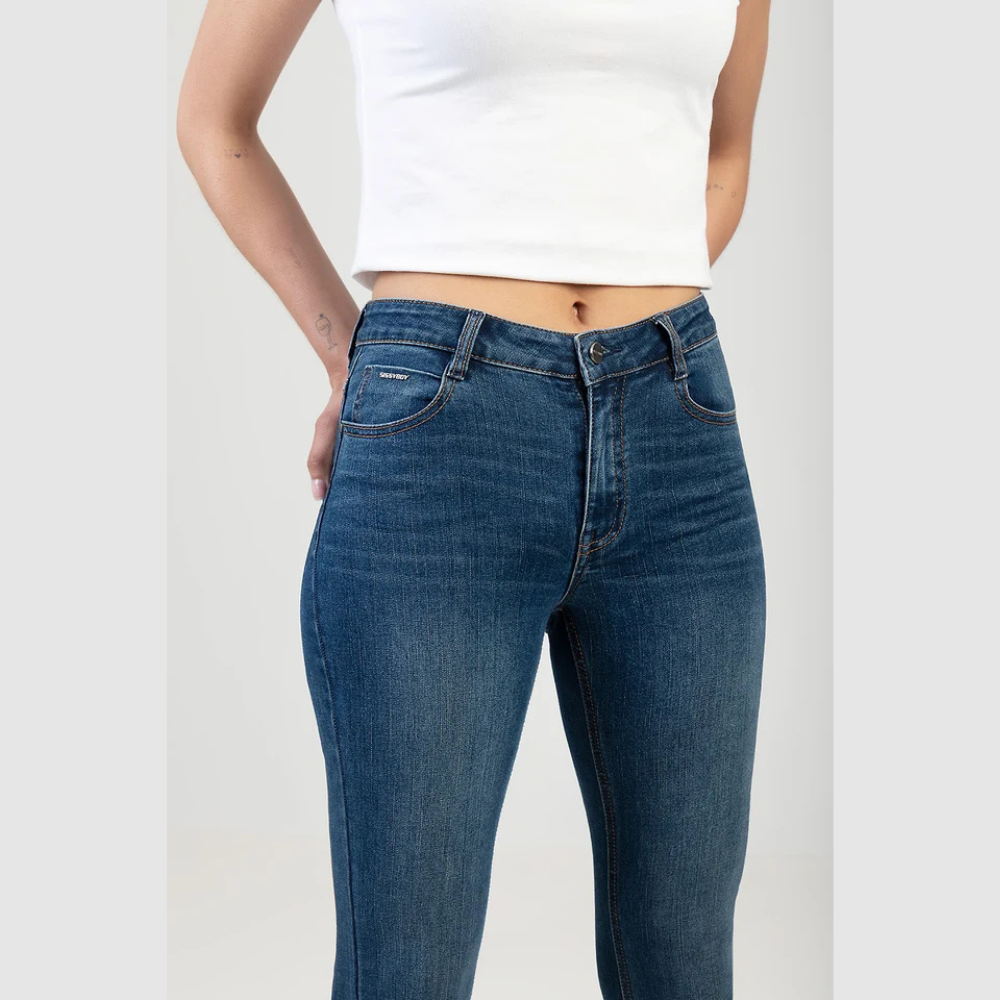Women’s mid-rise stretch bootleg jeans by Sissy Boy