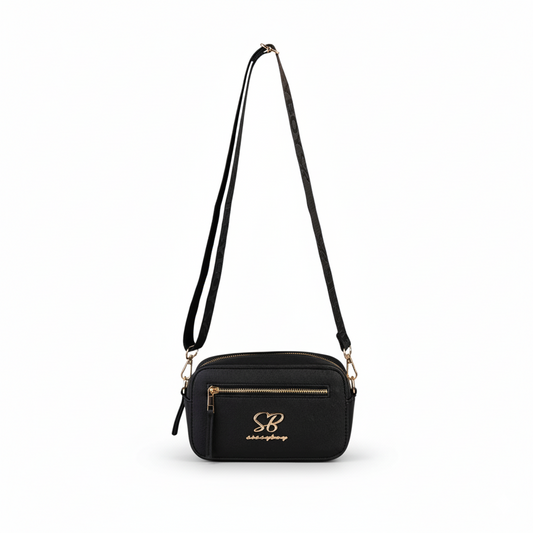 Basic Camera Crossbody Bag – Black