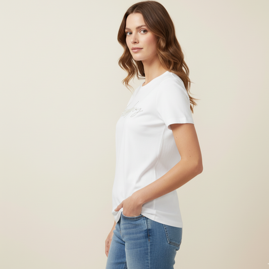 Women’s white Sissy Boy short sleeve T-shirt