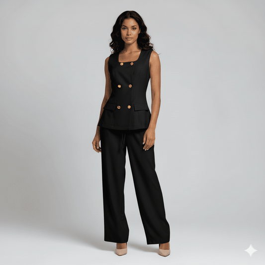 Modern Dynasty Vienna Black Co-Ord Set