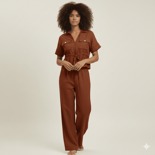 Luxe Lounge Set - Rust