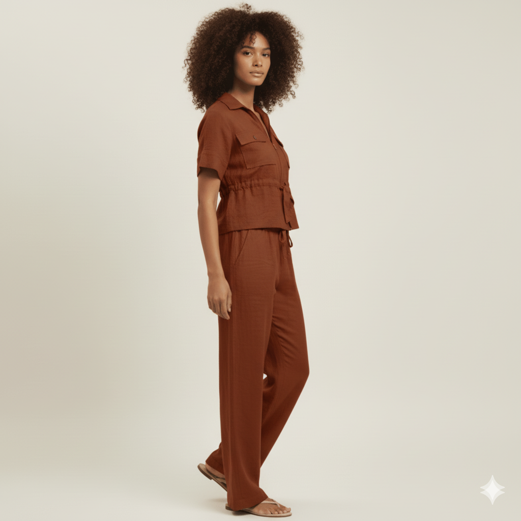 Luxe Lounge Set - Rust