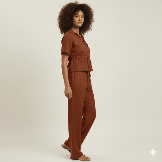 Luxe Lounge Set - Rust