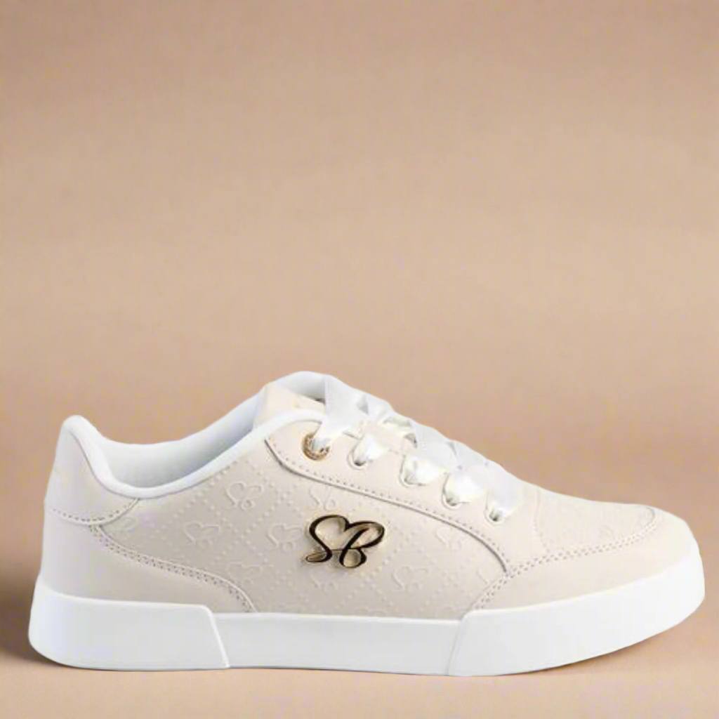 Sissy Boy embossed sneaker in a stone color | Make Raised