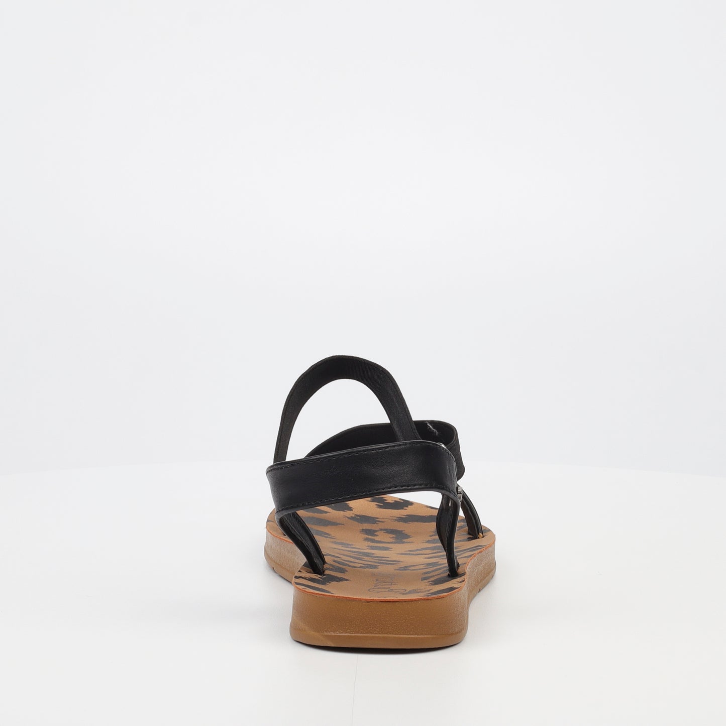 Zina 17 - Black Crossover Elastic Sandals