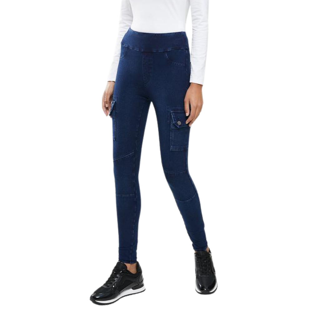 Snap Back Cargo Jeggings