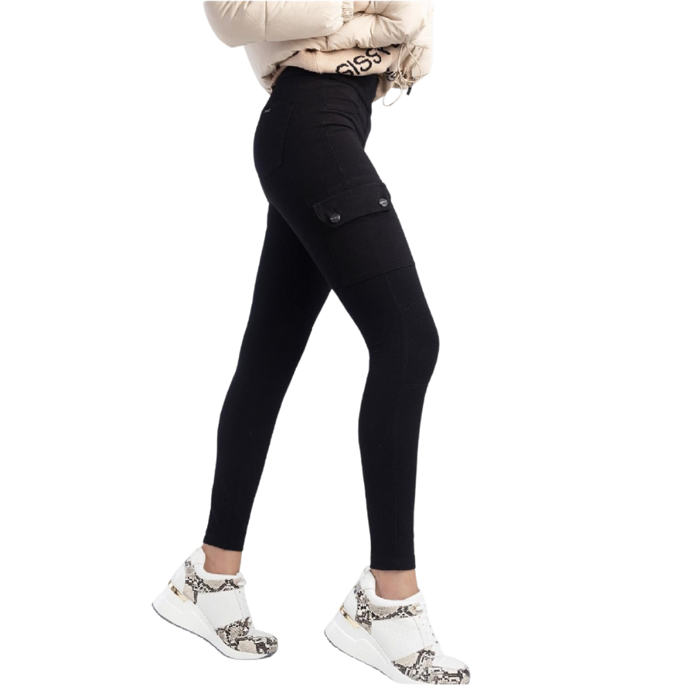 Snap Back Cargo Jeggings