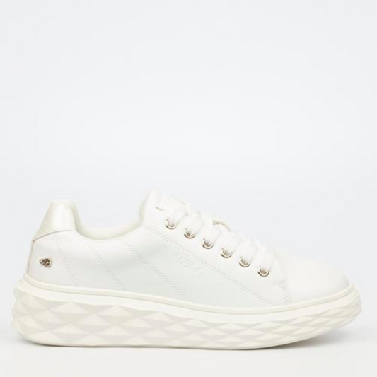 White Chunky Miss Black Sneaker  - Choo 1