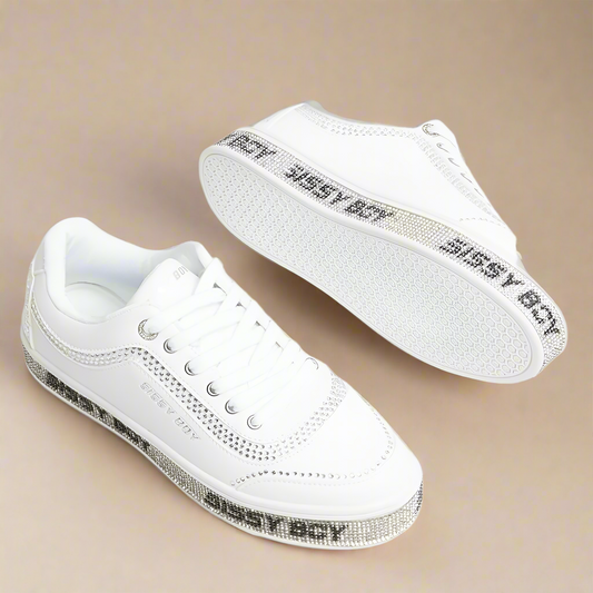 Bling Sneaker With branded Outsole