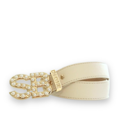 Pearl - Cream Branded SB Belt