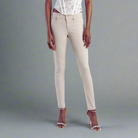 Sissy Boy formal slim work pants in stone/beige color