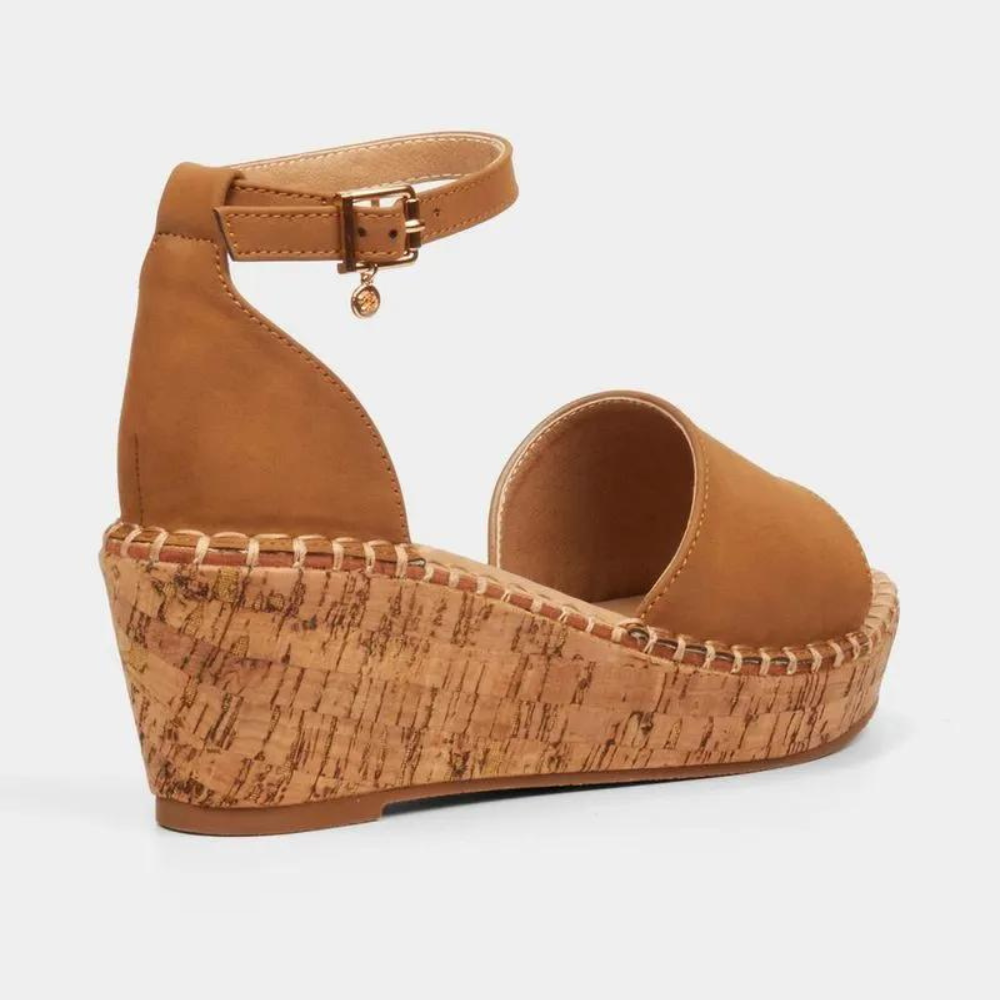 Brown Wedge Sandal Jayda 5 |Miss Blck