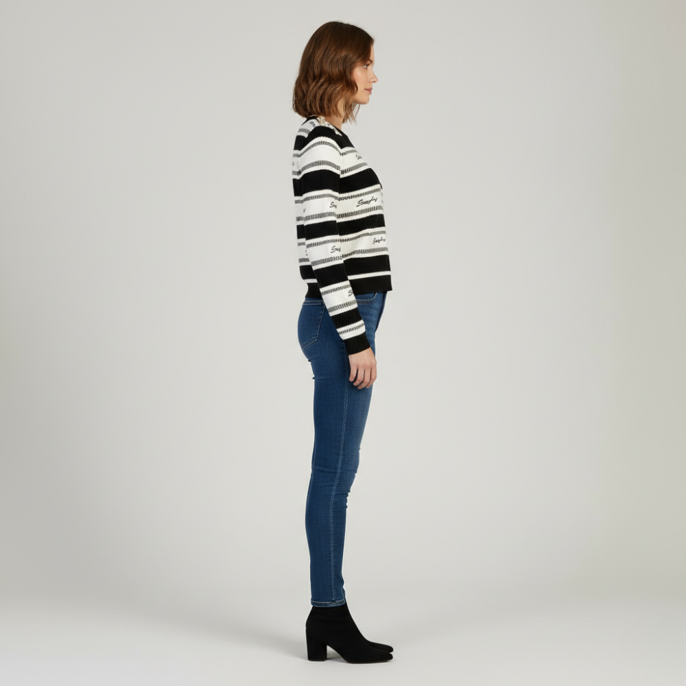Women’s Sissy Boy striped winter knit jersey