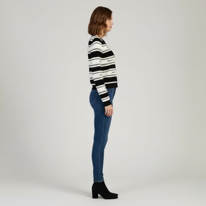 Women’s Sissy Boy striped winter knit jersey