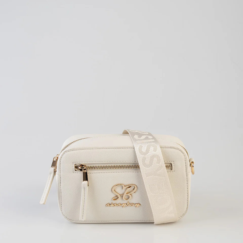 Sissy Boy cream mini crossbody bag stylish everyday handbag