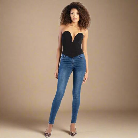 Charlotte - Medium Blue Skinny Jeans