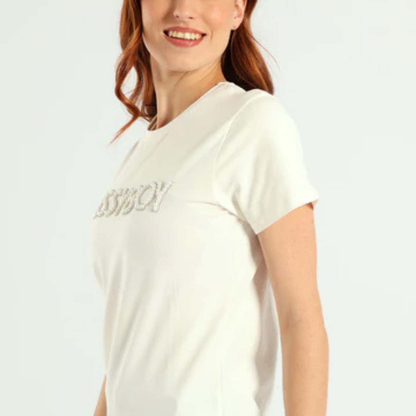 Rumours - Off White Regular Fit Logo Tee