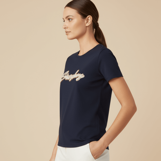 Women’s navy short sleeve Sissy Boy t-shirt