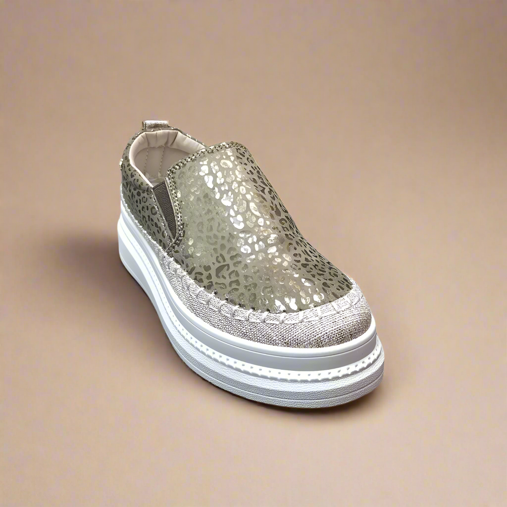 Senhora 13 - Taupe Platform Sneaker