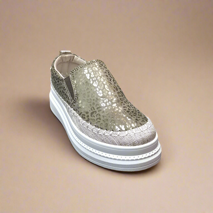 Senhora 13 - Taupe Platform Sneaker