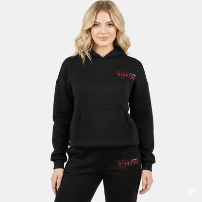 Full Speed - Hoodie Sweater And Pants - Black