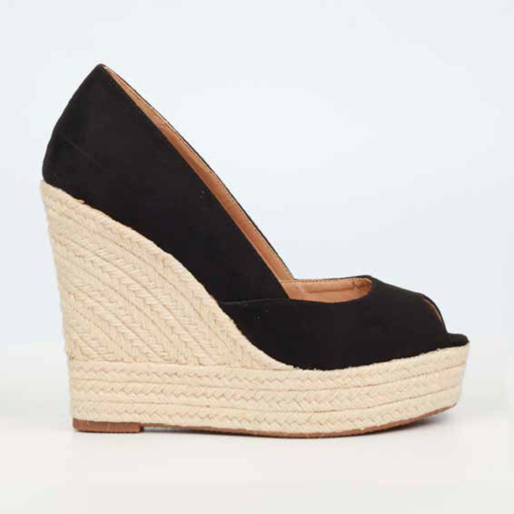 Moniker 5 - Espadrille wedge Peep Toe