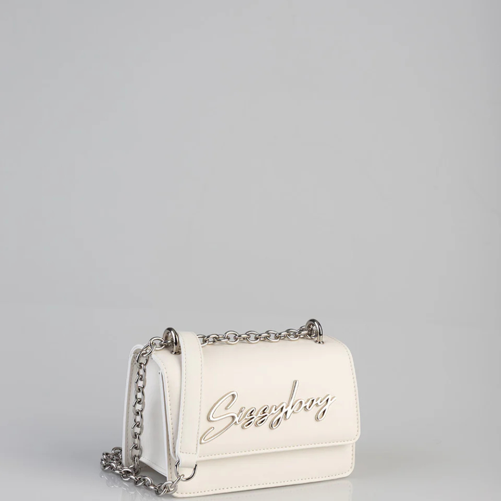 Slay Fest - Structured Crossbody Bag - Cream