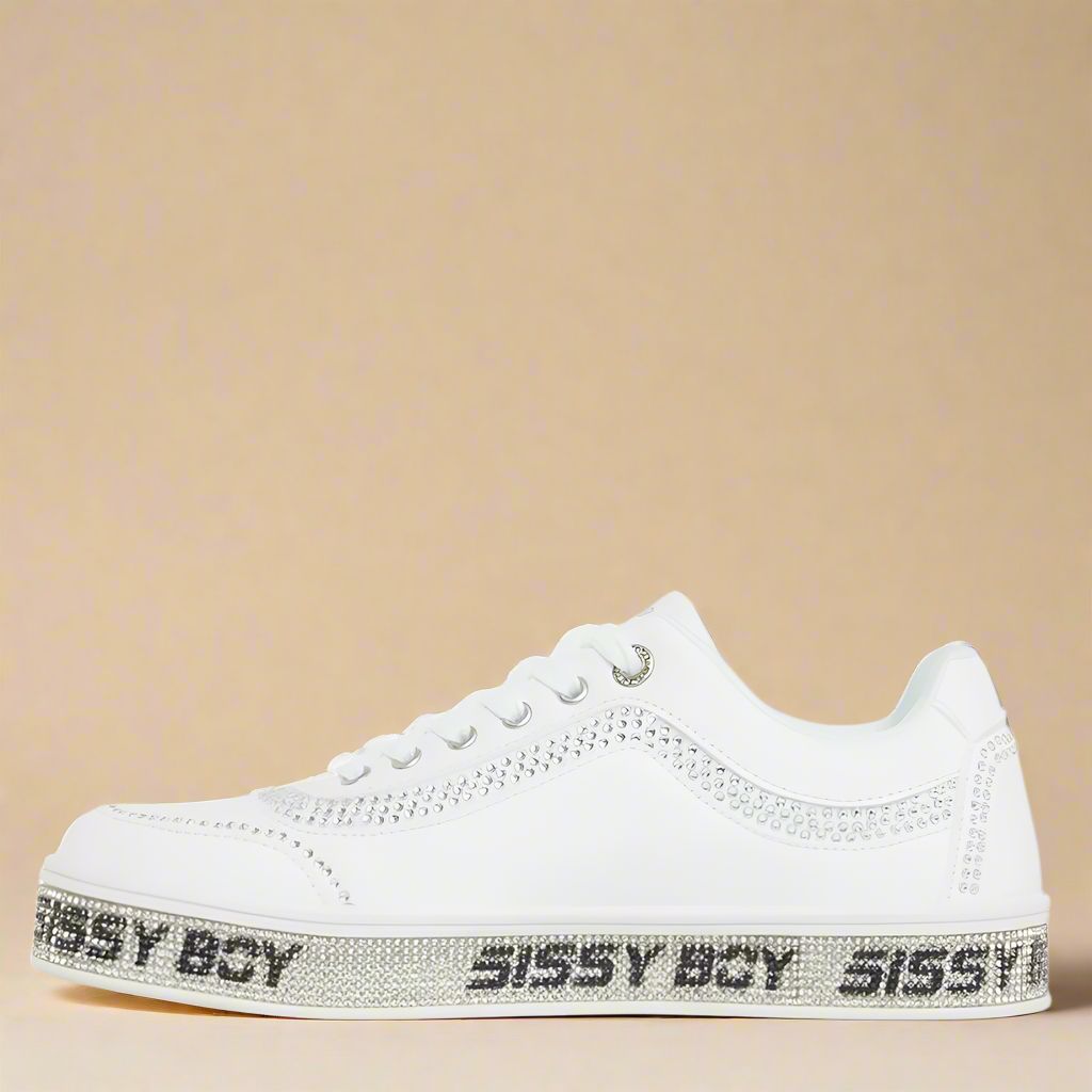 Bling Sneaker With branded Outsole