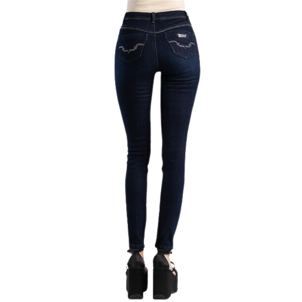 Mischa 2 - Indigo Mid Rise Skinny Jean