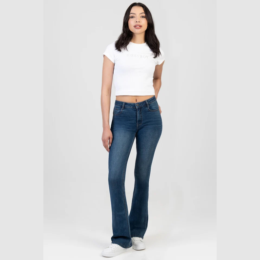 Sissy Boy Leah Bootleg Jeans in Medium Vintage