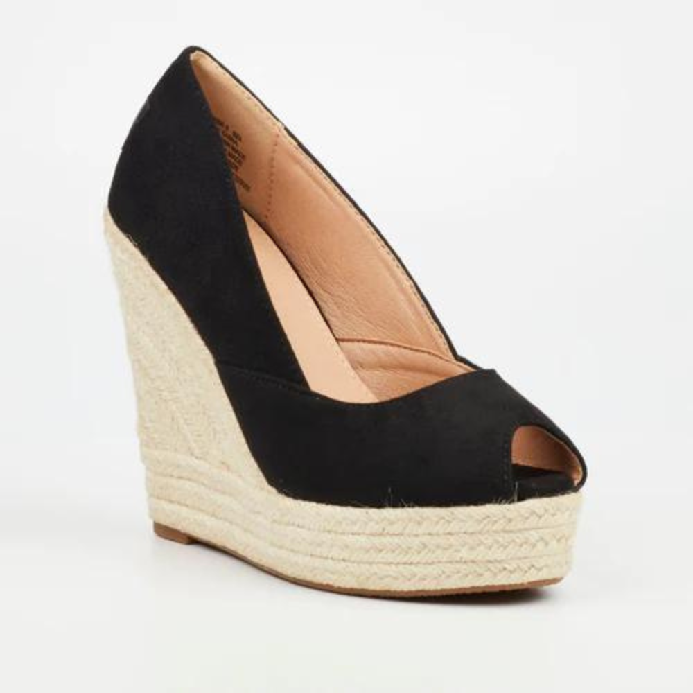Moniker 5 - Espadrille wedge Peep Toe