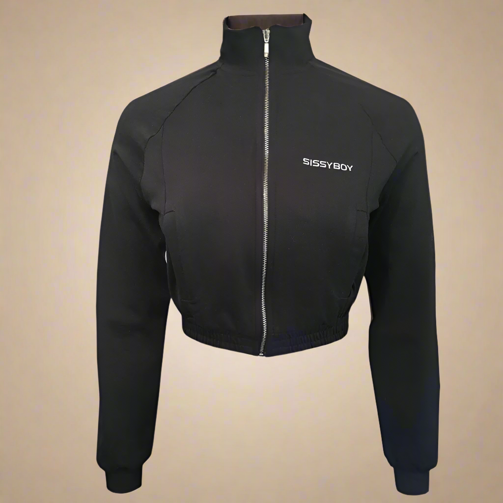 Champions - Sporty Cropped Jacket And Track Pant - Black