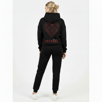 Full Speed - Hoodie Sweater And Pants - Black